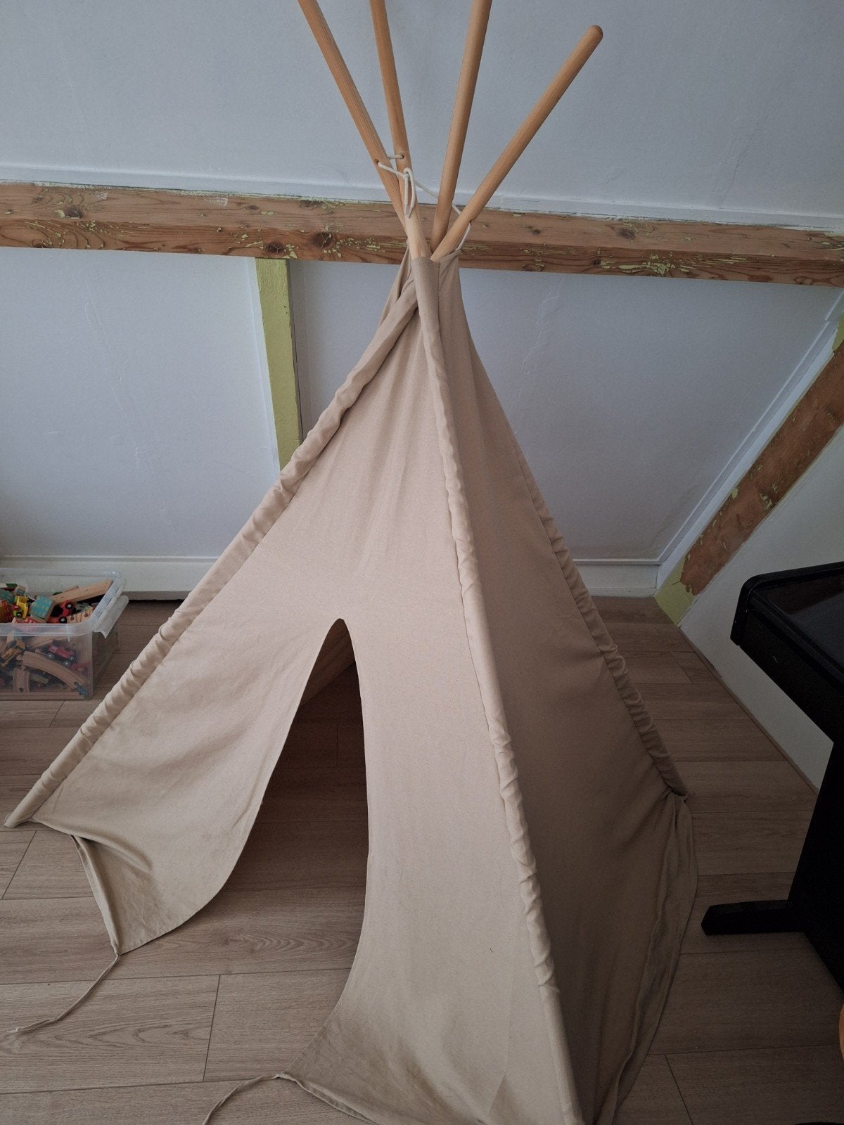 Tipi speeltent - Beige, Ophalen, Zo goed als nieuw