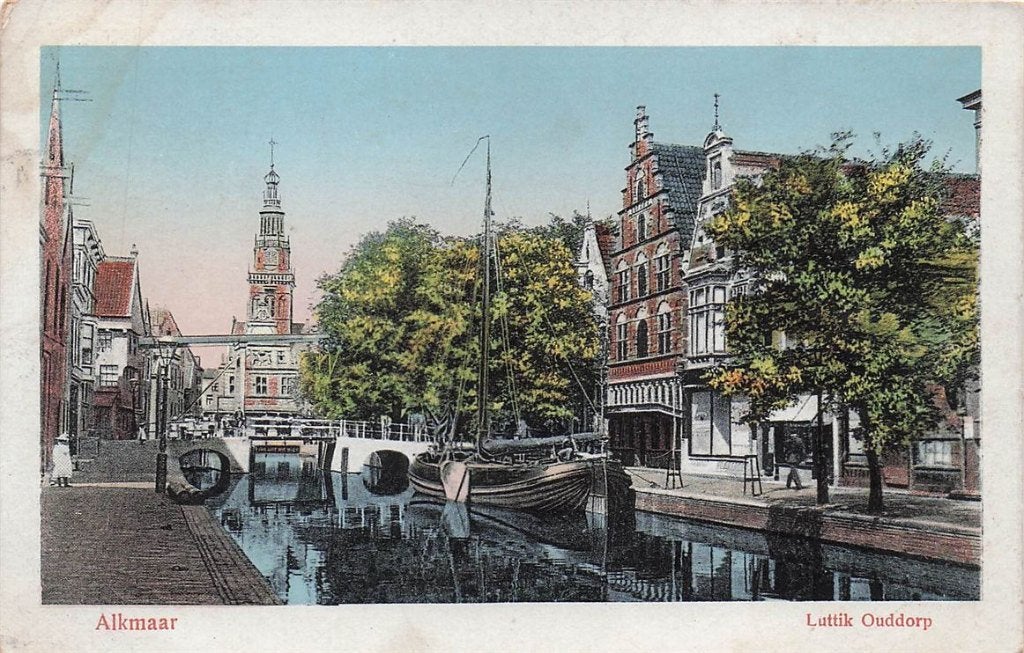 703-053-035 Alkmaar Luttik Ouddorp, Verzamelen, Ansichtkaarten | Nederland, Verzenden, Voor 1920, Noord-Holland