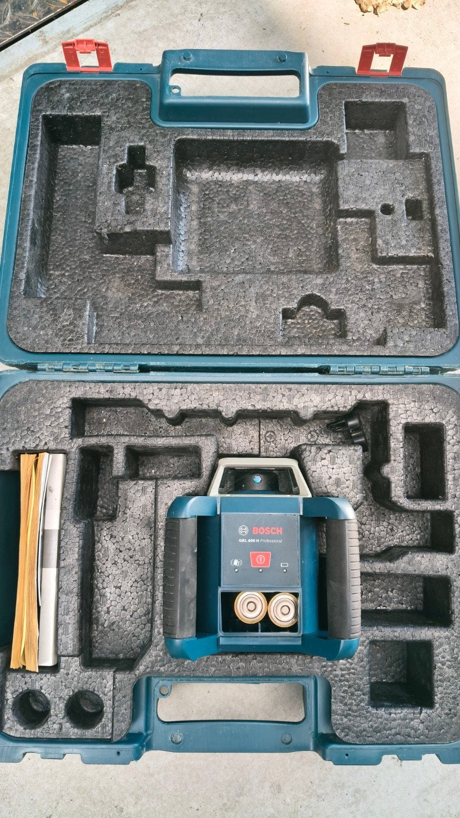 Bosch roterende laser enkel koffer met laser, Ophalen of Verzenden, Overige meters