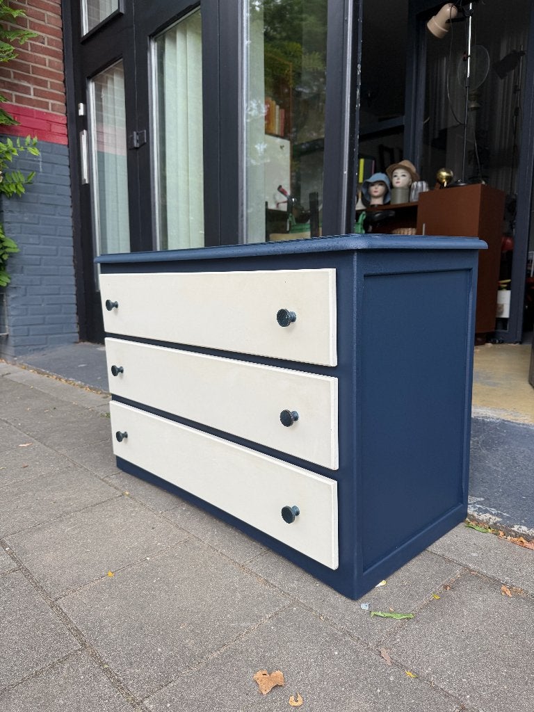 Vintage ladekast hout, brocante kast afkomstig uit Frankrijk, Ophalen, Gebruikt, -, -