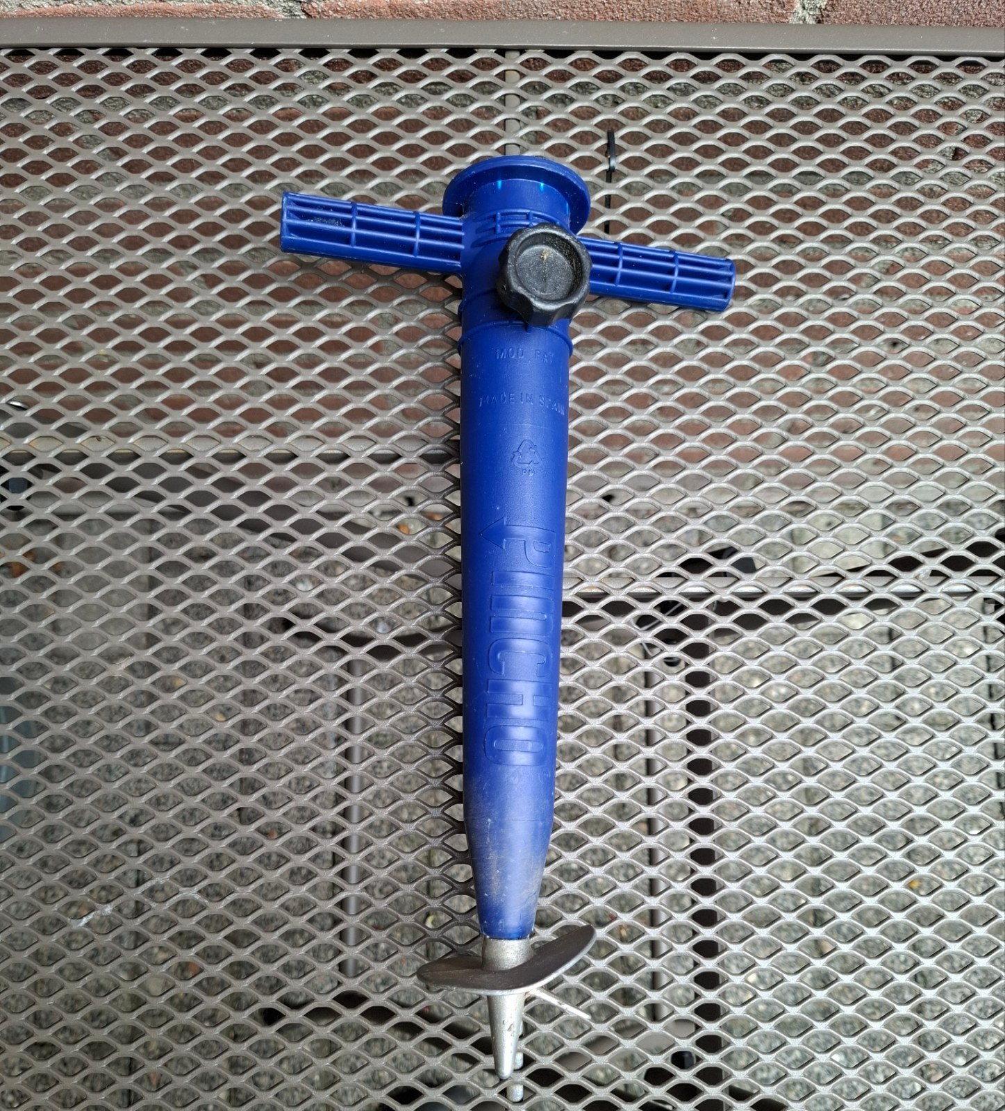 camping parasol pin, Ophalen