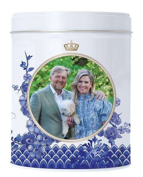 Blik Wilhelmina Pepermunt Willem-Alexander/Maxima/Dochters, Ophalen of Verzenden, Zo goed als nieuw, Overige typen