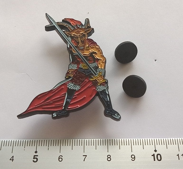 Slayer prachtige show no mercy shaped pin badge speld n4, Verzenden, Nieuw, Overige typen