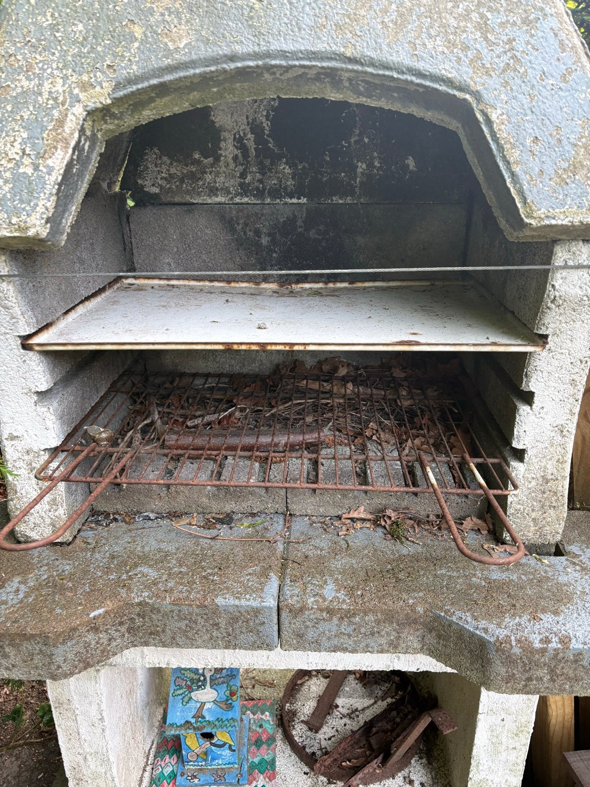 Betonnen buitenhaard/barbecue - Gebruikt, Ophalen of Verzenden, Gebruikt