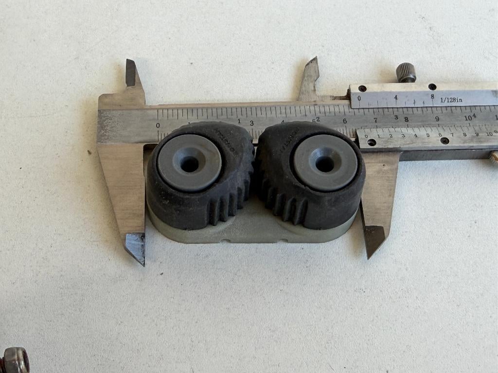 2 x Ronstan schootklem / cam cleat 6-12 mm, Ophalen of Verzenden, Gebruikt, Lijn of Blok