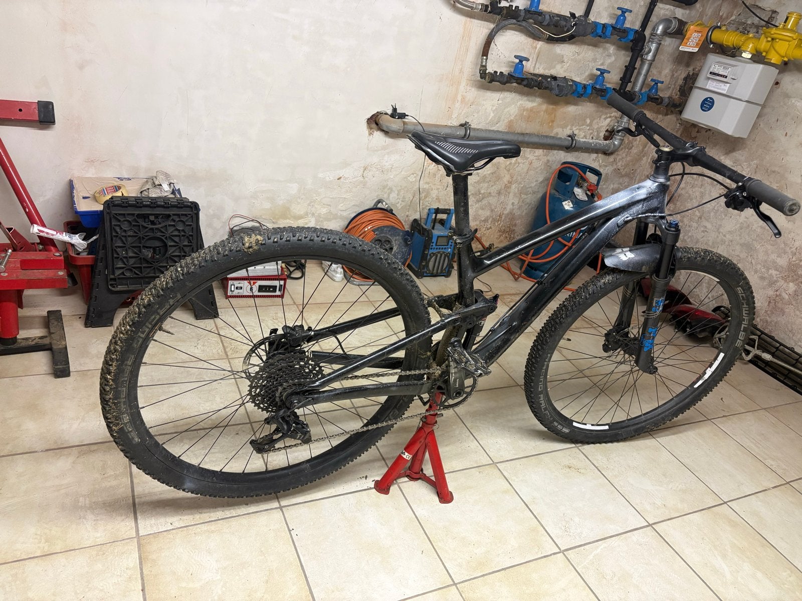 Full Suspension Mountainbike - Onbekend Merk, Gebruikt, Schijfrem, 53 tot 57 cm, Ophalen