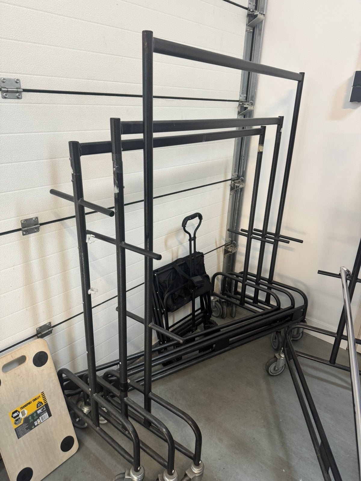 Kledingrekken met wielen, Ophalen, Met wielen, Gebruikt