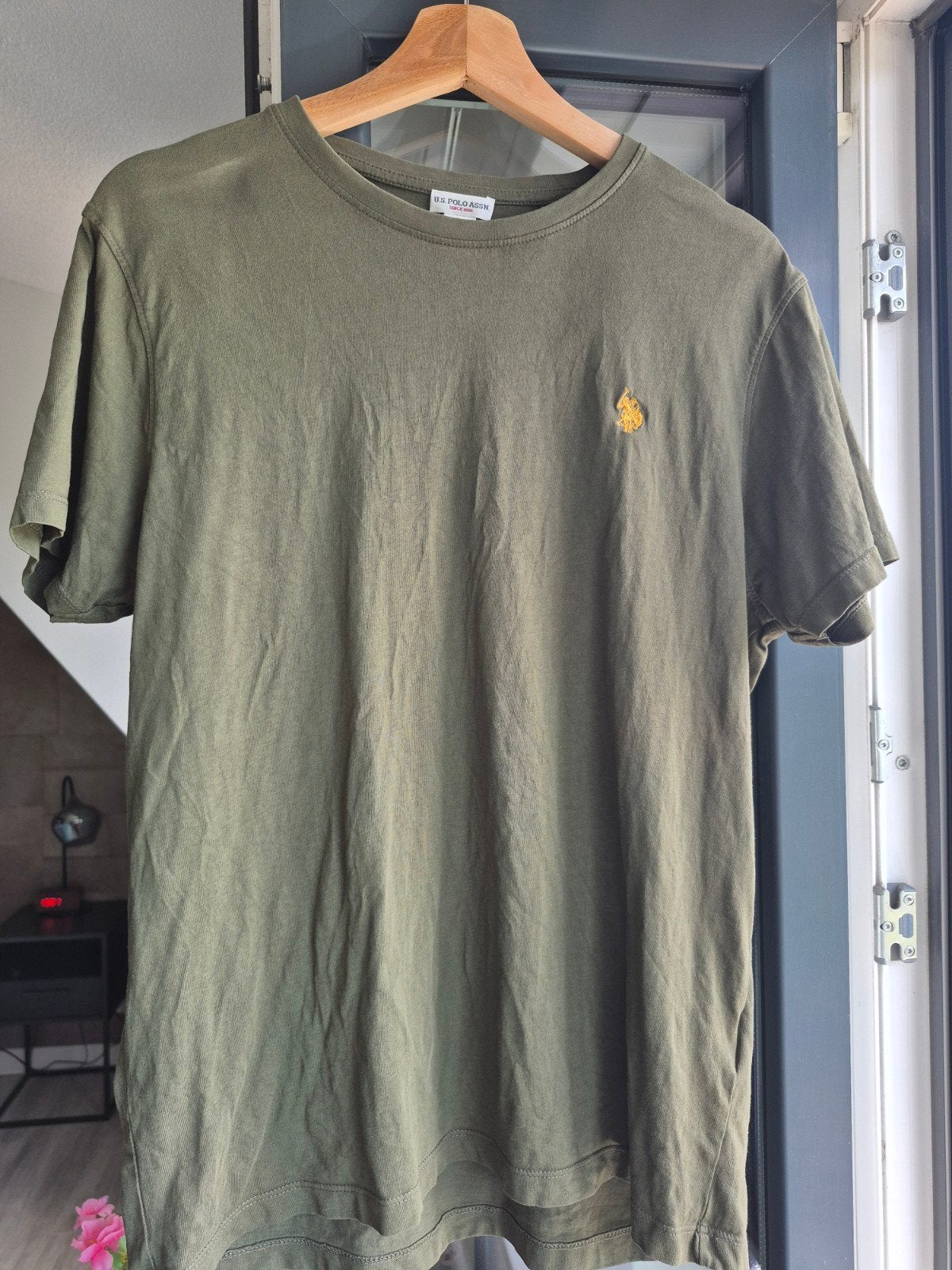 US POLO ASSN T-shirt - Maat L - Groen, Maat 52/54 (L), Ophalen of Verzenden, Gedragen, Groen