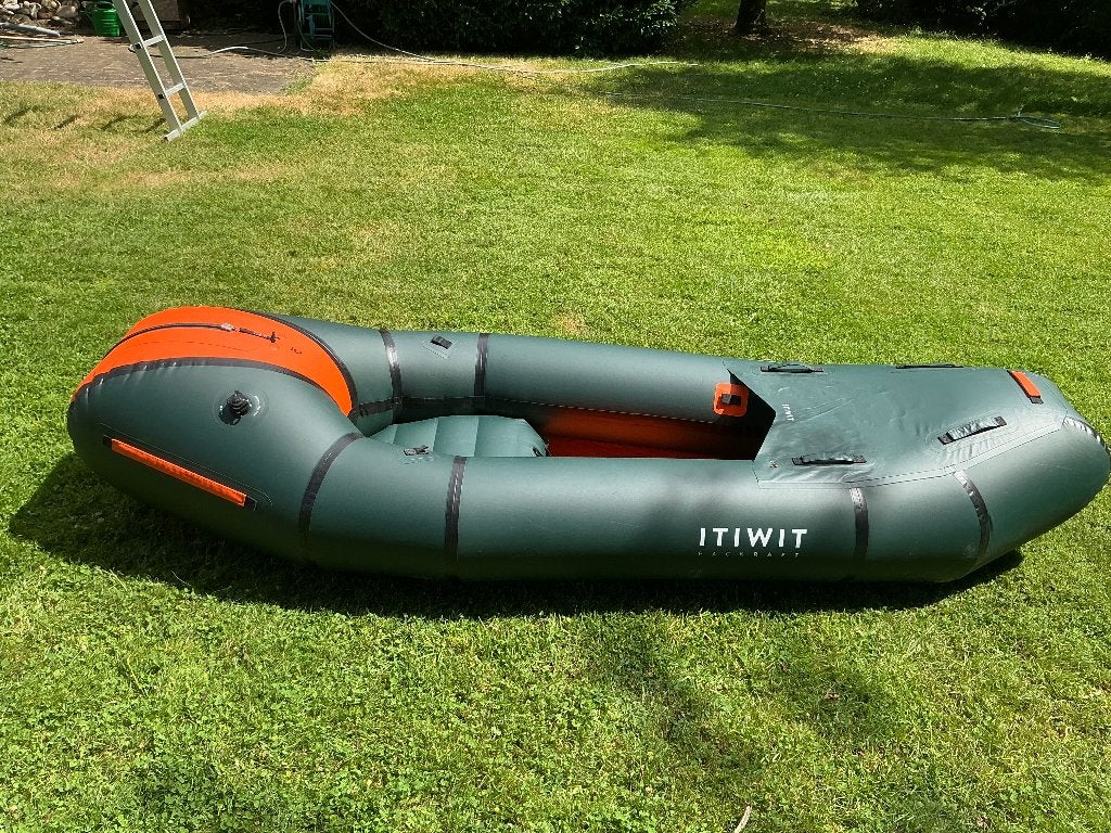 Decathlon Itiwit Packraft PR500, Ophalen of Verzenden, Opblaasbaar, Zo goed als nieuw, 1-persoons