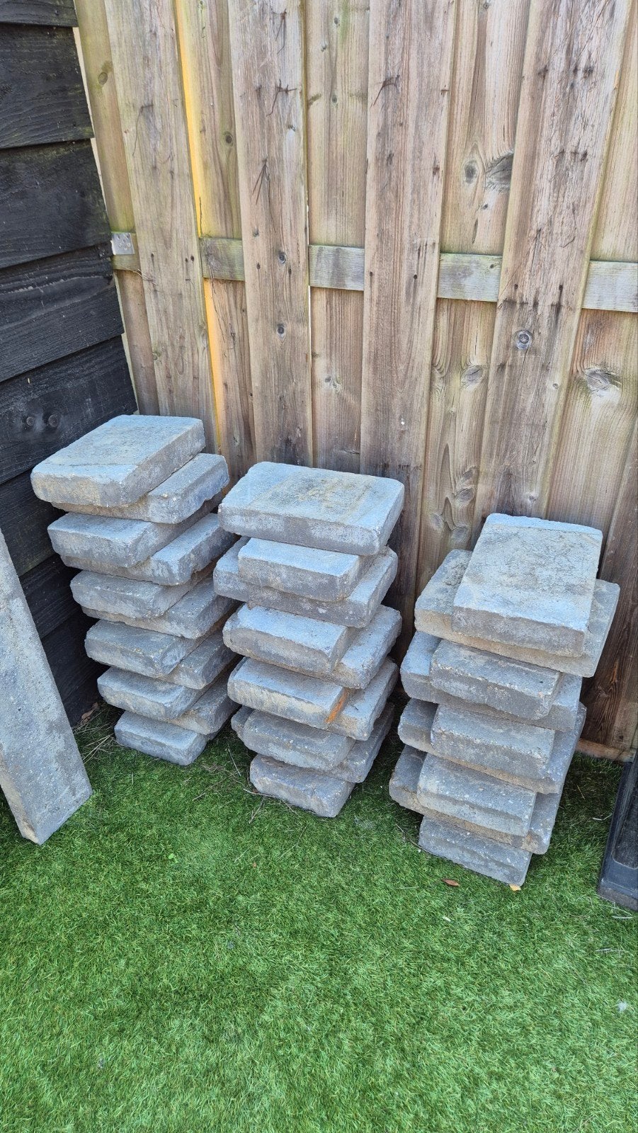Gratis terrastegels, Ophalen, Gebruikt, Beton, Terrastegels