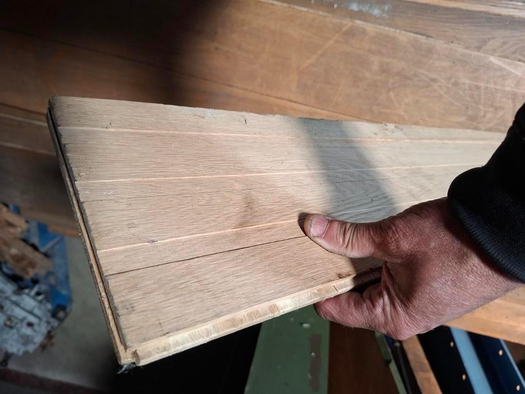 Eiken planken - Gebruikt, Gebruikt, 25 tot 50 mm, Eiken, Ophalen of Verzenden