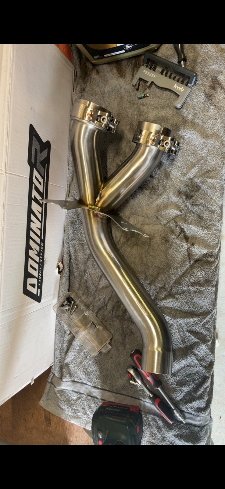 Decat Y stuk bmw s1000rr k46, Motoren, Ophalen of Verzenden, Nieuw