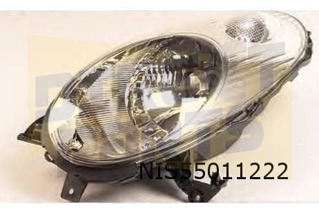 Nissan Micra K12 (-6/05) koplamp Rechts (chrome) OES! 26010A, Auto-onderdelen, -, Verzenden, -, Nieuw