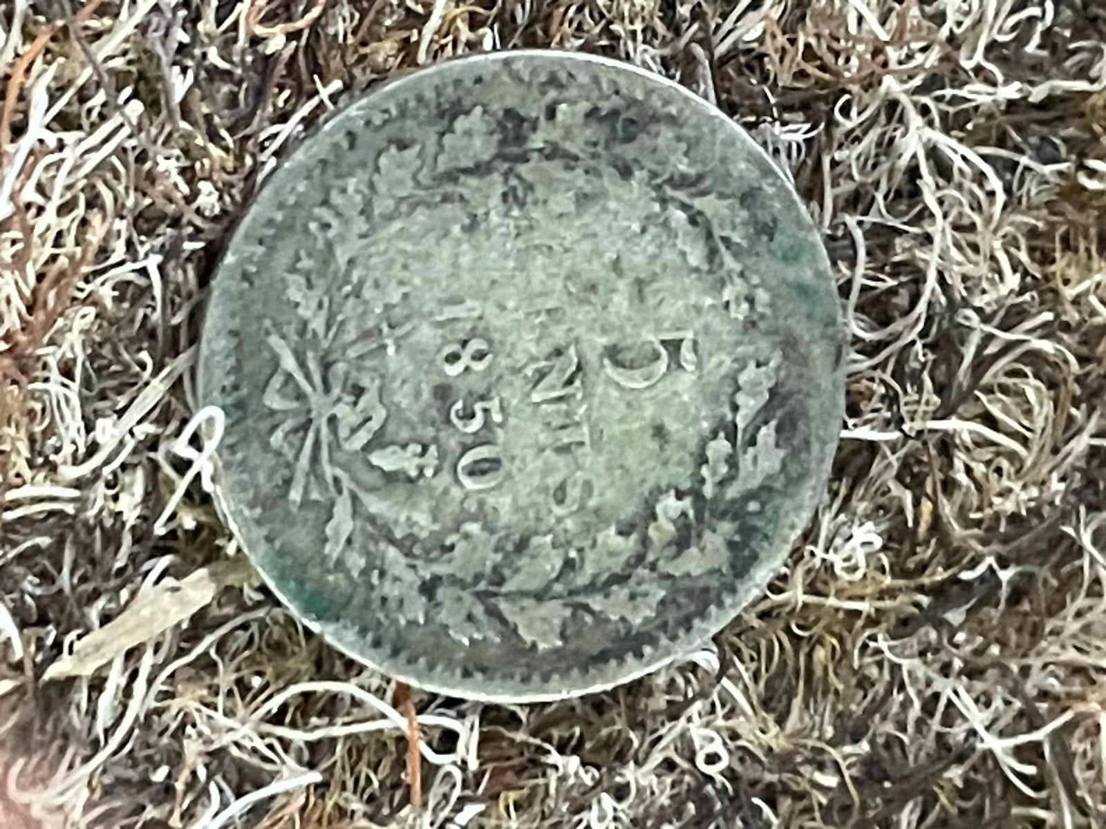 Zilveren 5 cent munt Willem III uit 1850, Koning Willem III, Zilver, Ophalen of Verzenden, Losse munt