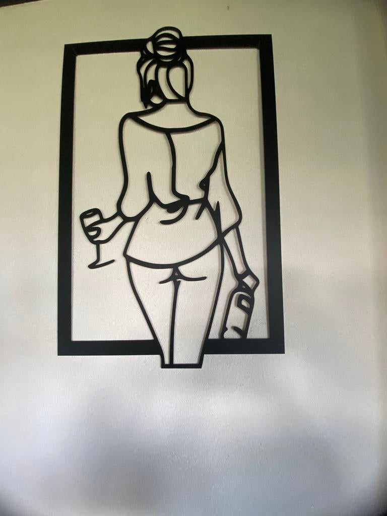 Cortenstaal muurdecoratie, Antiek en Kunst, Ophalen of Verzenden