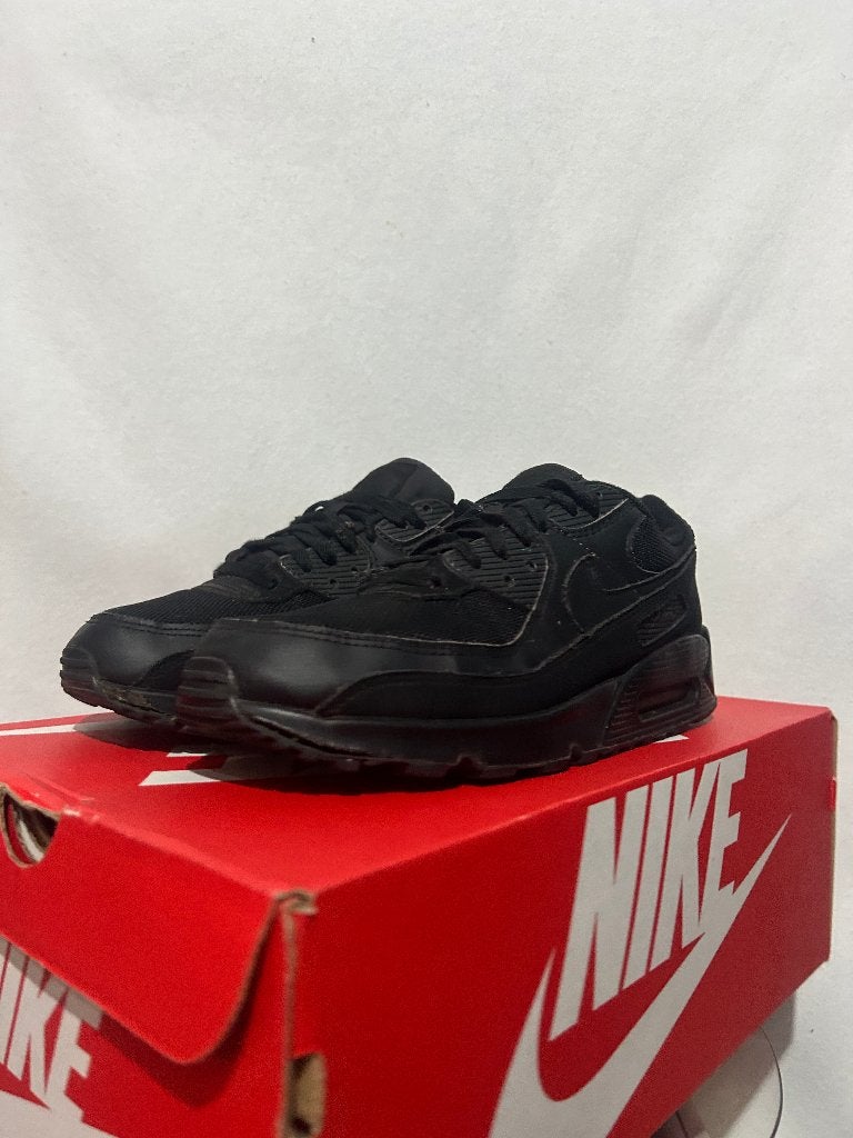 Maat 44 - Nike Air Max 90 Triple Black, Kleding | Heren, Schoenen, Verzenden, Zwart, Nike, Sneakers of Gympen
