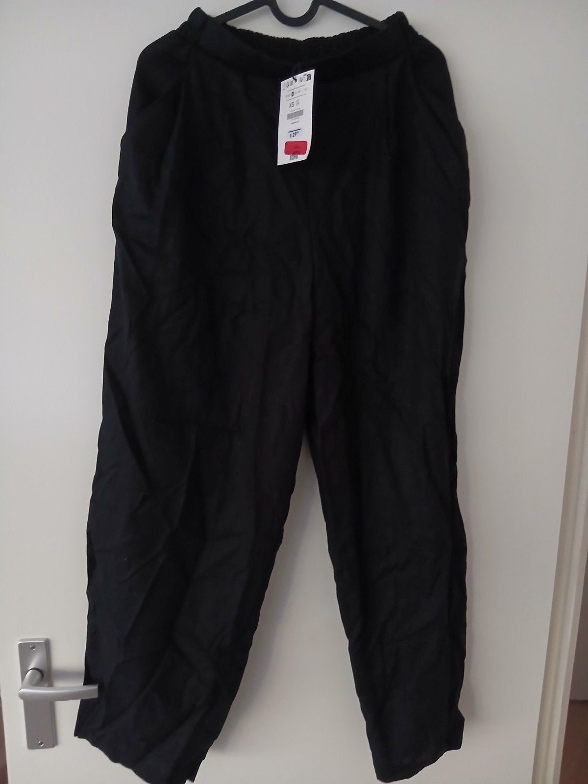 Nieuwe Zwarte Bershka  Broek Maat XS, Zwart, Nieuw, Maat 34 (XS) of kleiner, Bershka