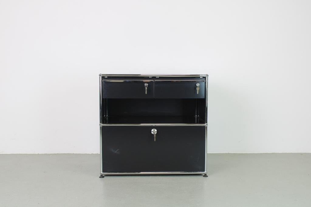 USM Haller ladekast, Graphite black, Huis en Inrichting, Kasten | Ladekasten, Ophalen, Gebruikt, 50 tot 100 cm, 3 of 4 laden