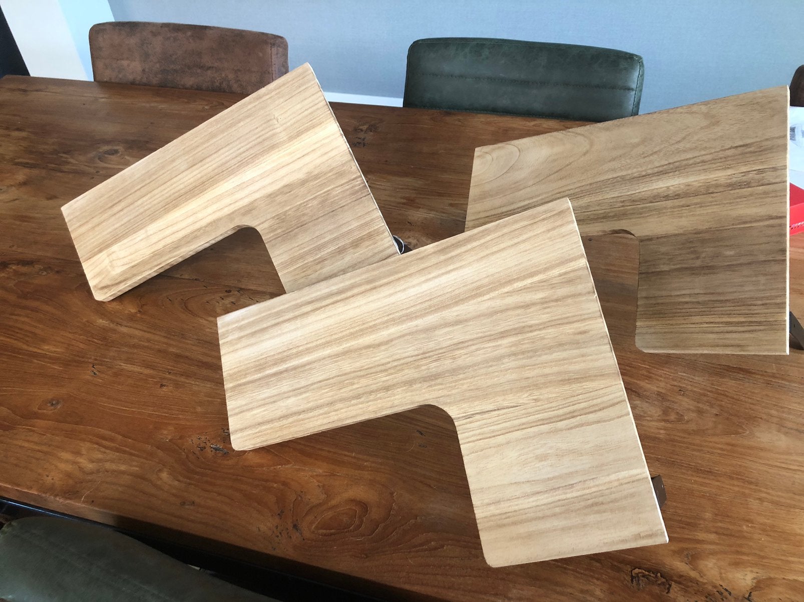 3 hoekplanken nieuw, Ophalen, Minder dan 25 mm, Zo goed als nieuw, Plank
