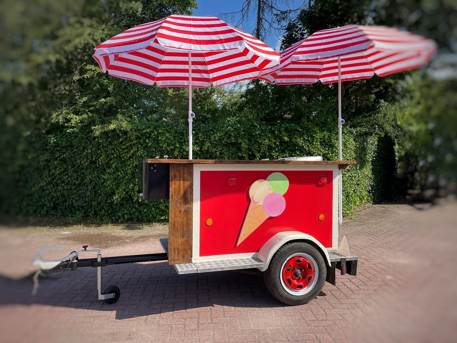 Complete & nette ijskar met nostalgische uitstraling, Ophalen, Gebruikt, Koelen en Vriezen