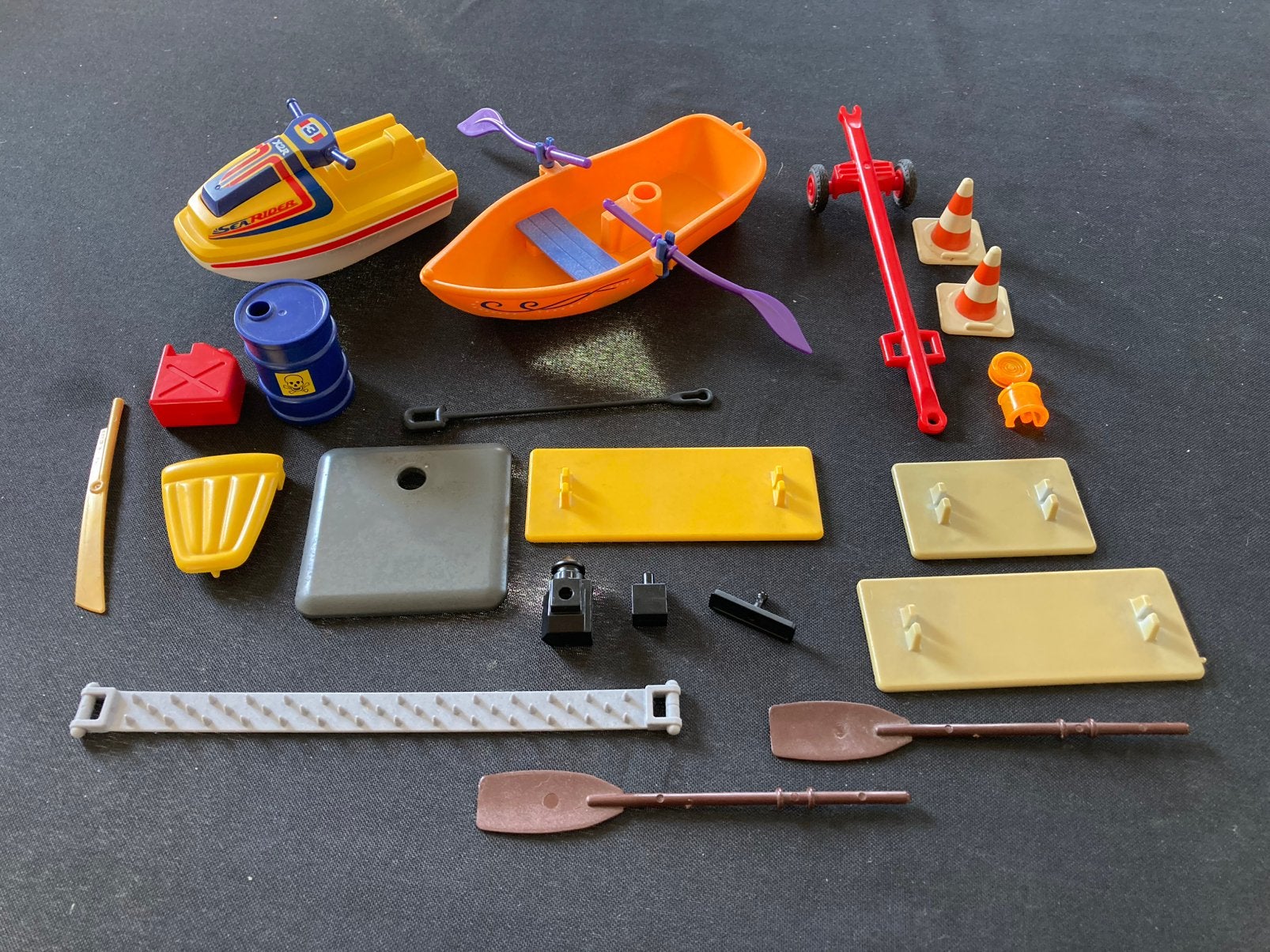 Playmobil jetski, boot ed…, Ophalen of Verzenden, Zo goed als nieuw