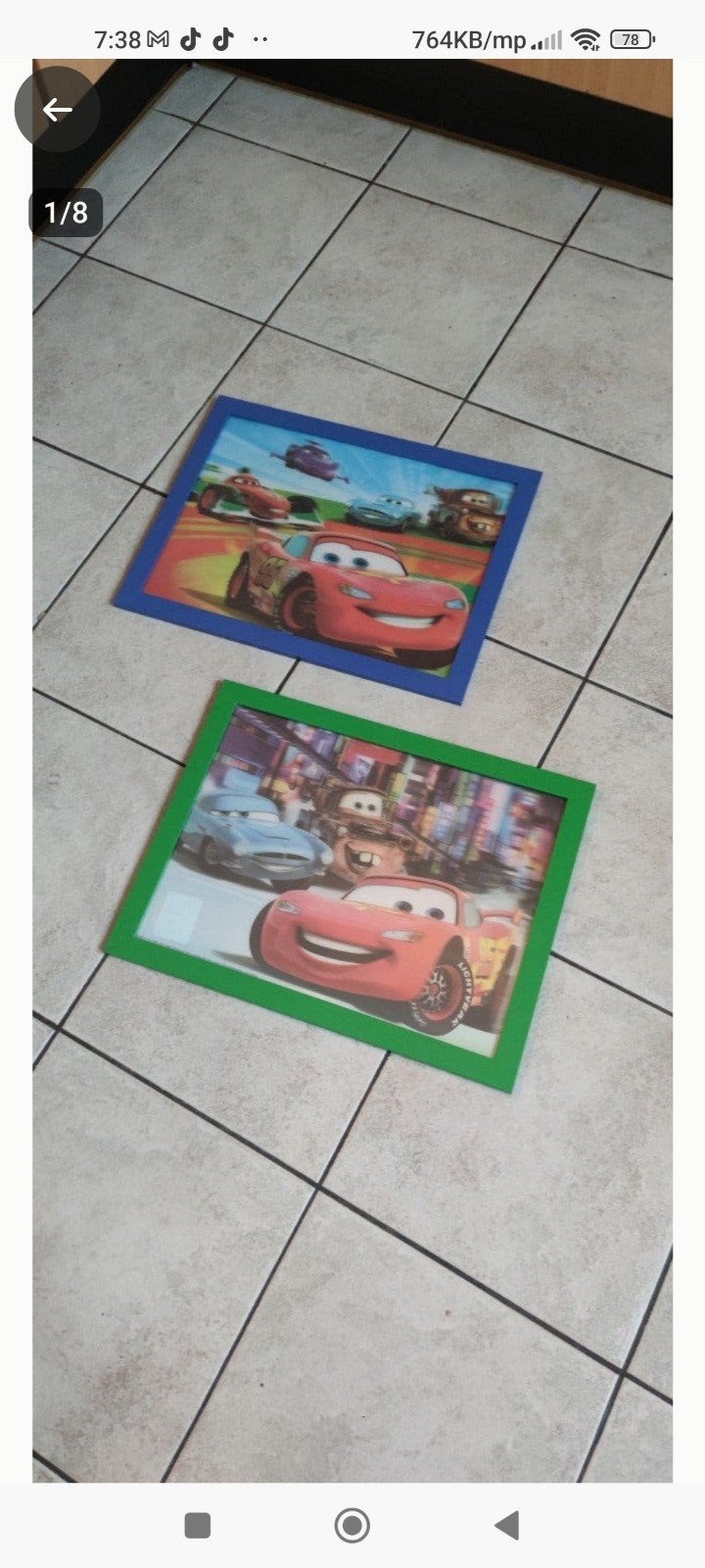 2x IKEA Cars  - Nieuwe muurdecoratie, Nieuw, Ophalen of Verzenden, Wanddecoratie, Ophangbaar
