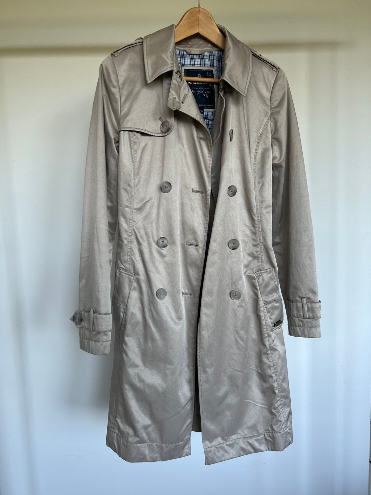 McGregor trenchcoat dames beige/taupe maat 36, Kleding | Dames, Ophalen of Verzenden, Zo goed als nieuw, Maat 36 (S), Beige