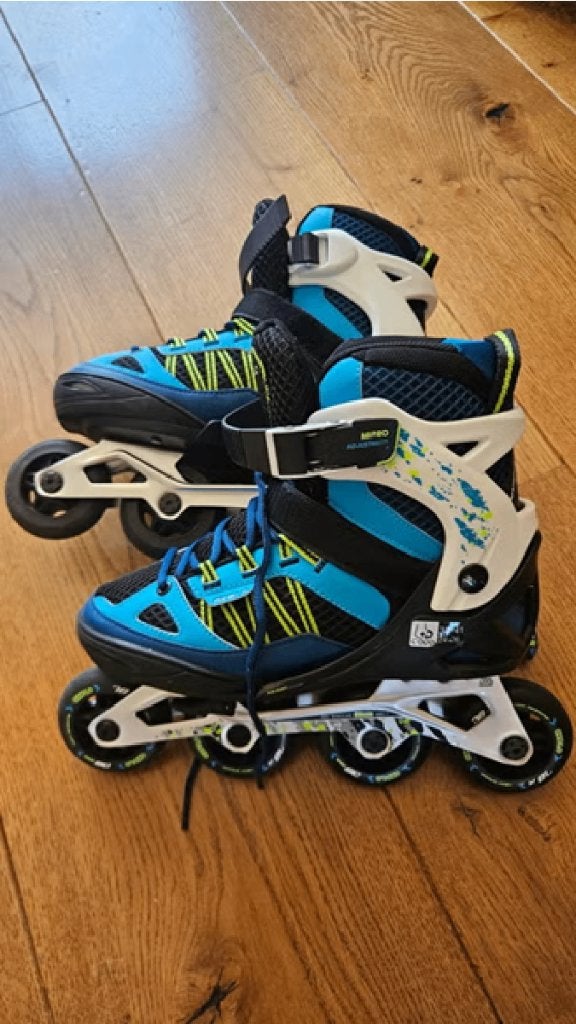 Oxelo Fit 5 Skeelers - Verstelbaar Maat 38-41, Verstelbaar, Kinderen, Zo goed als nieuw, Inline skates 4 wielen