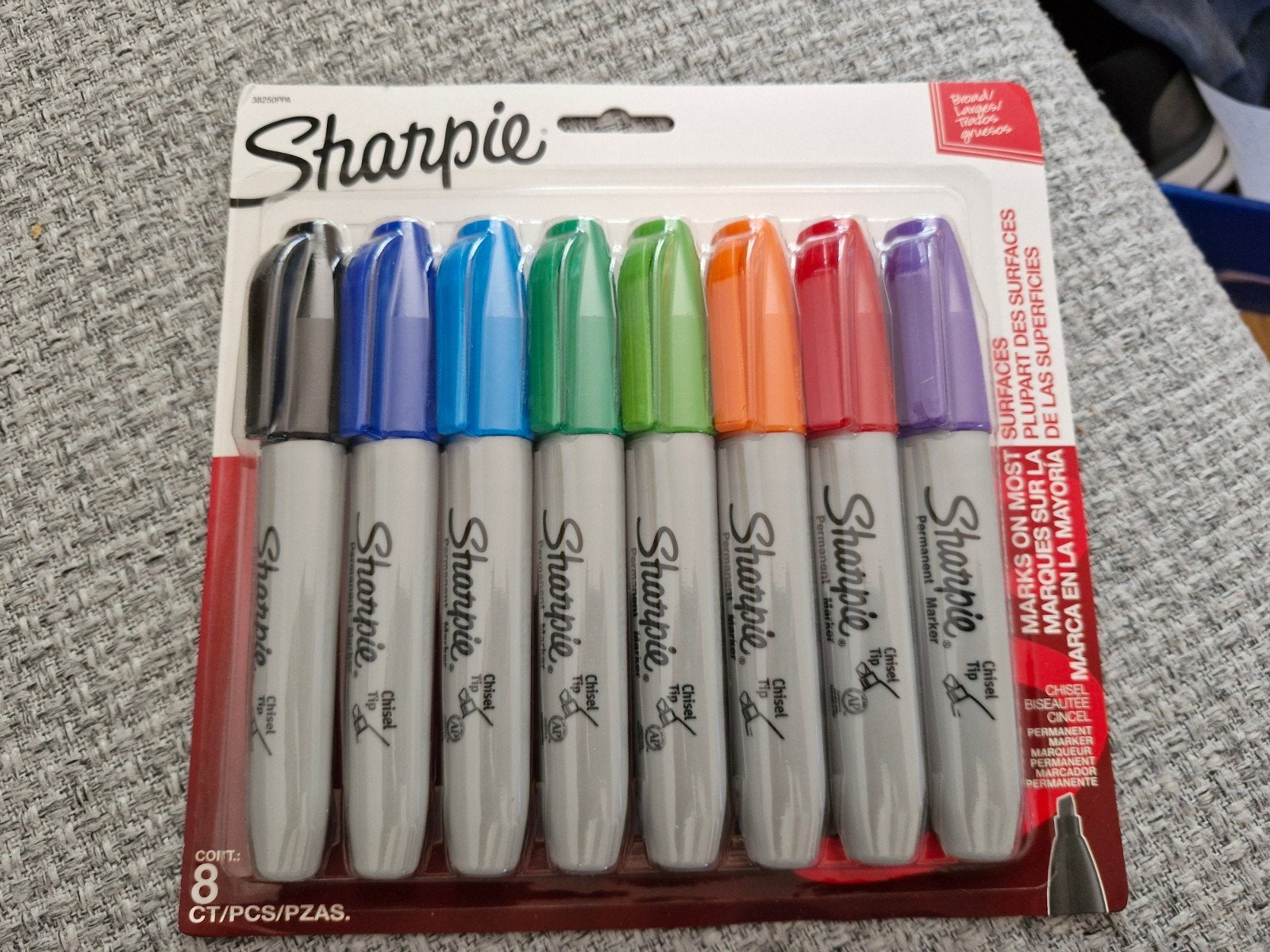 Sharpie set 8 kleuren chisel tip markers, Ophalen of Verzenden, Nieuw, Potlood of Stift