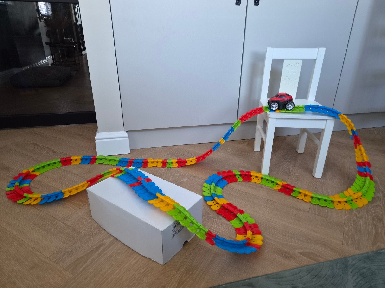 Smoby FleXtreme Racebaan met Auto - Zelf te bouwen, Overige merken, Racebaan, Zelf te bouwen, Ophalen of Verzenden