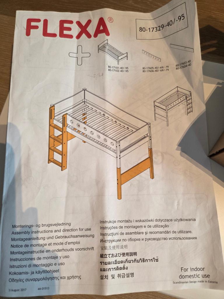 Flexa halfhoogslaper bed onderdelen, Ophalen, Gebruikt, 90 cm, Eenpersoons