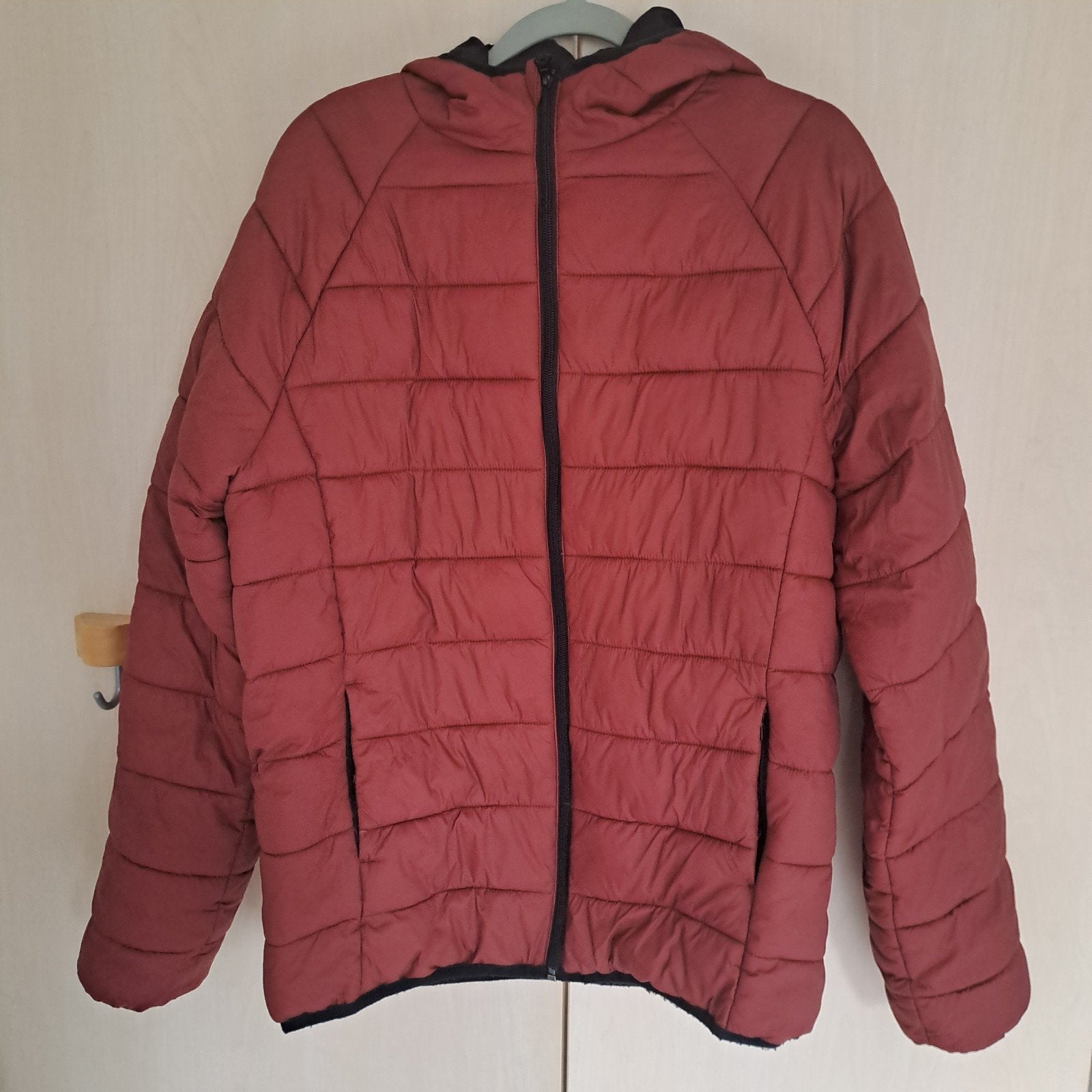 Winterjas, maat S, roest bruine kleur, Kleding | Heren, Bruin, Ophalen of Verzenden, Gedragen, Maat 46 (S) of kleiner