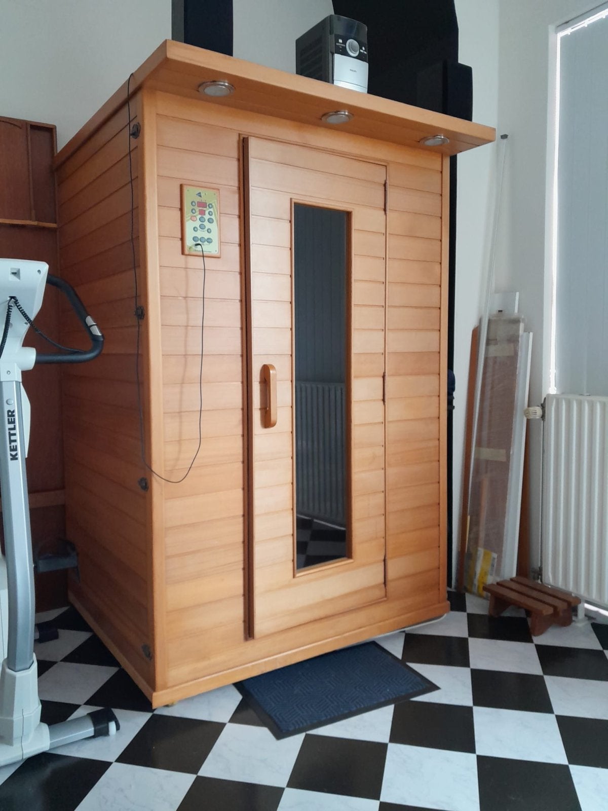 Infrarood sauna - Infra Smart 2 persoons, Sport en Fitness, Sauna, Ophalen, Gebruikt, Infrarood, Complete sauna