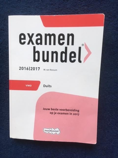 examenbundel Duits, VWO, Duits, ThiemeMeulenhoff, Ophalen of Verzenden