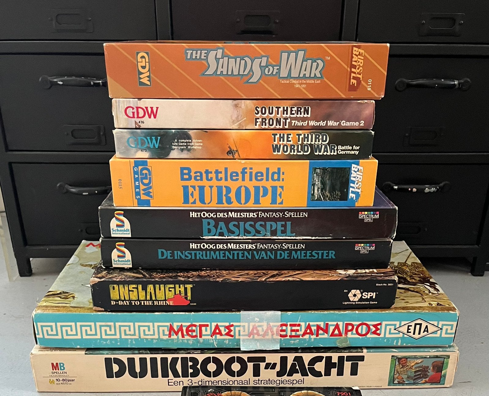Verzameling vintage zeldzame bordspellen - Fantasy/Wargames, Een of twee spelers, Ophalen, Gebruikt