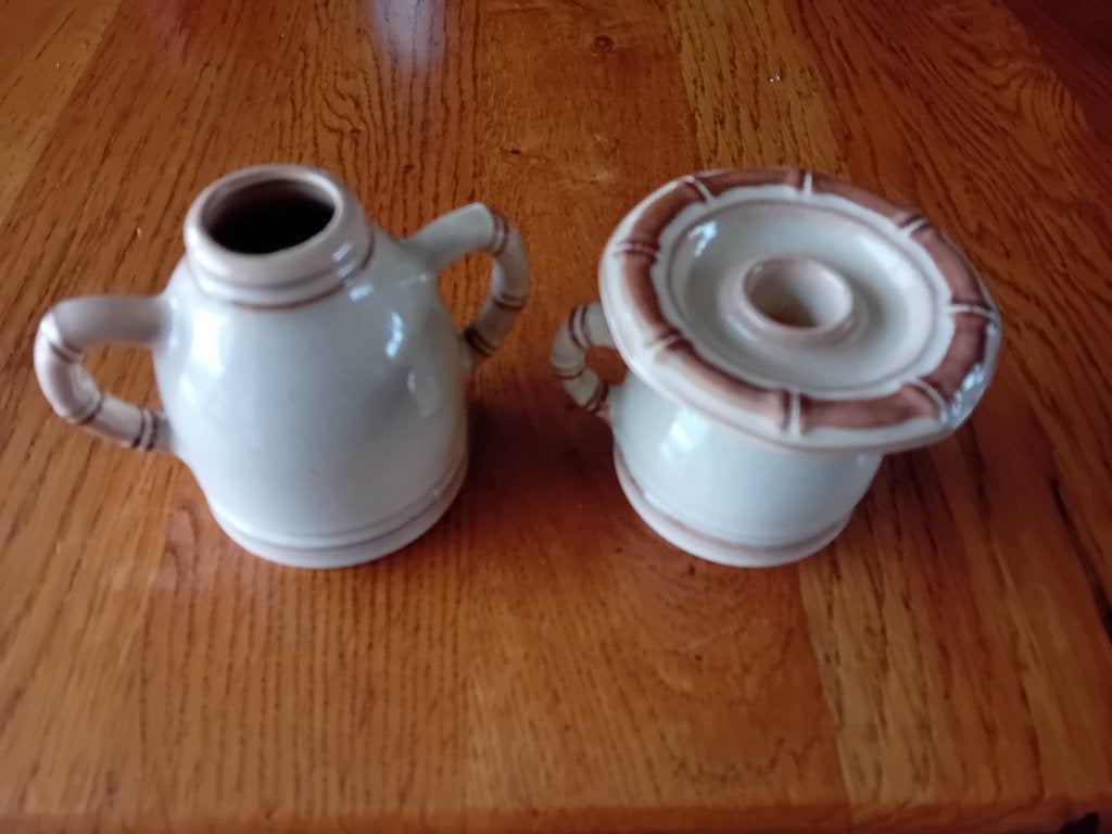 FRIESLAND BAMBUS MELITTA bloemvaasje / kandelaar RETRO NIEUW, Huis en Inrichting, Keuken | Servies, Overige merken, Klassiek, Overige typen