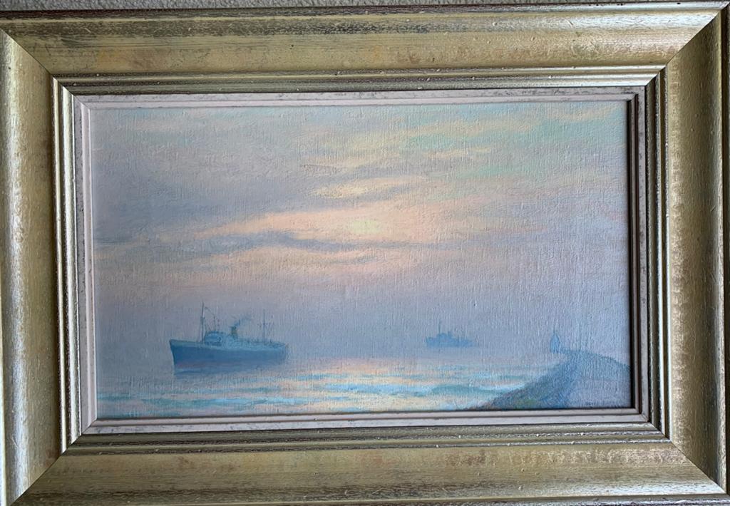 Henk Dekker, Schepen bij Hoek van Holland, Antiek en Kunst, Ophalen of Verzenden