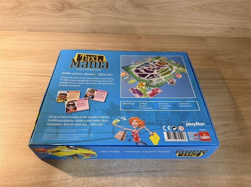 taxi mania - s6852, Hobby en Vrije tijd, Gezelschapsspellen | Bordspellen, Verzenden, Zo goed als nieuw