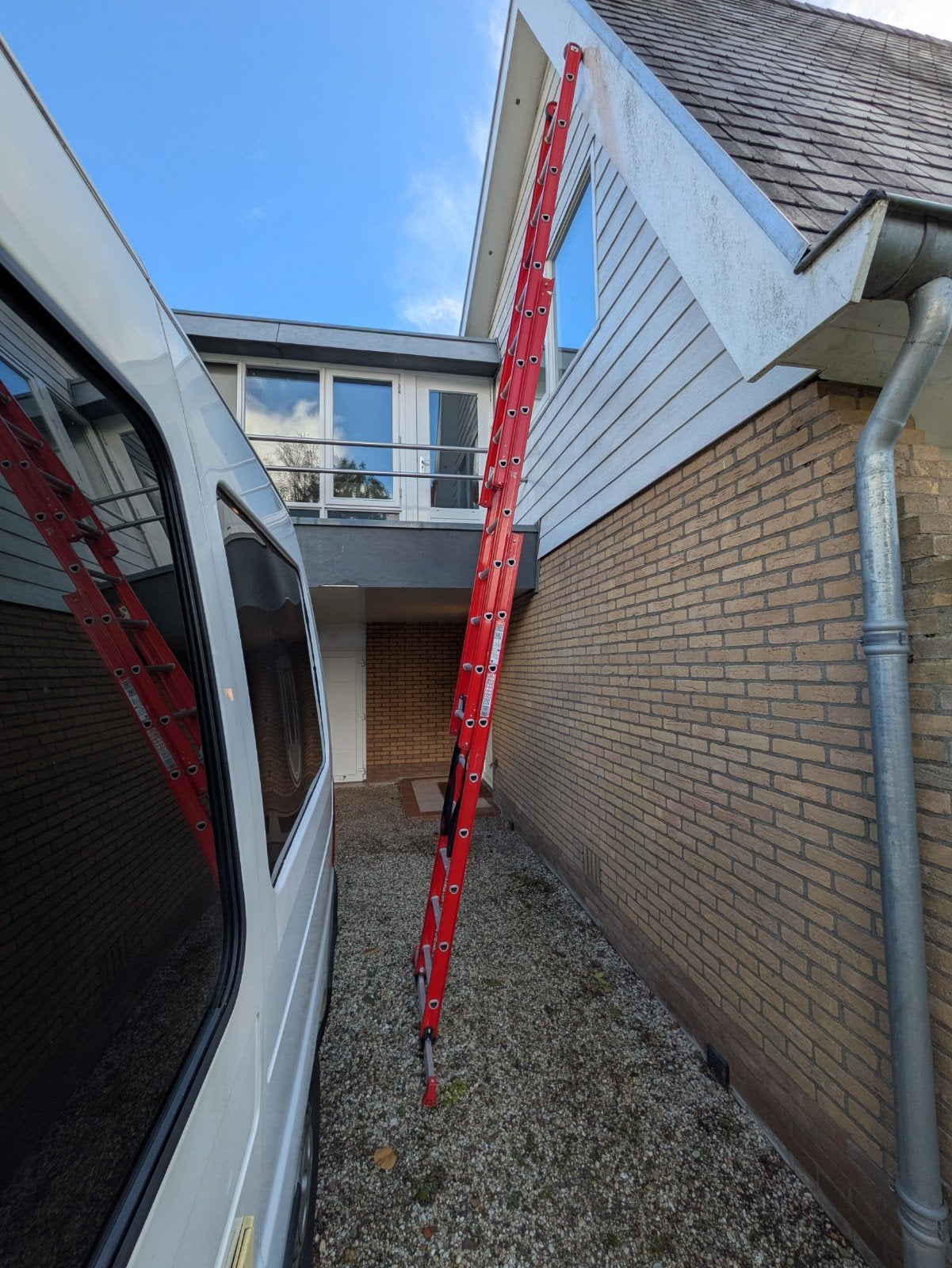 Reform ladder Altrex 3x9, Ophalen, Zo goed als nieuw, Ladder, Opvouwbaar of Inschuifbaar