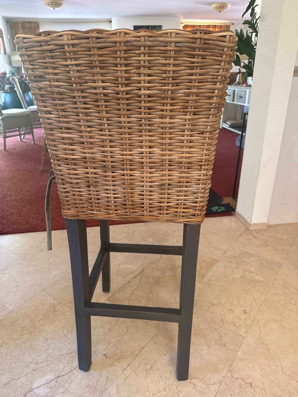 2x Stevige barkrukken voor hoge tafel - Zo goed als nieuw, Ophalen, Met voetsteun, Zo goed als nieuw, 90 cm of meer