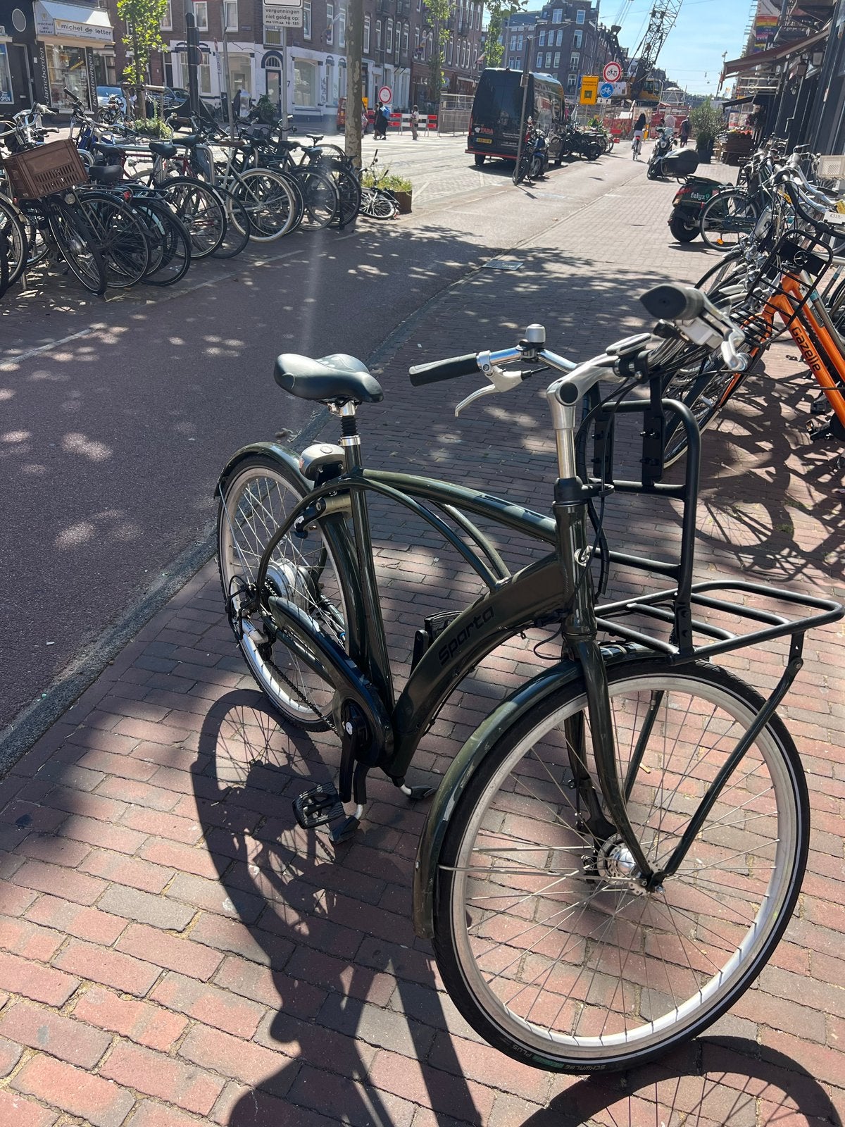 Green Sparta Bike for Sale with gears, Ophalen of Verzenden, Gebruikt, 20 inch of meer