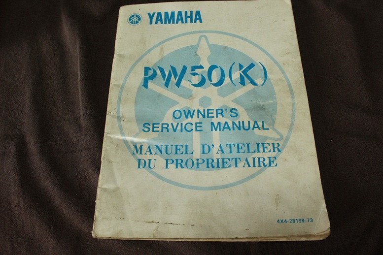 Yamaha PW50 K cross 1982 motorcycle owner's service manual, Ophalen of Verzenden, Yamaha