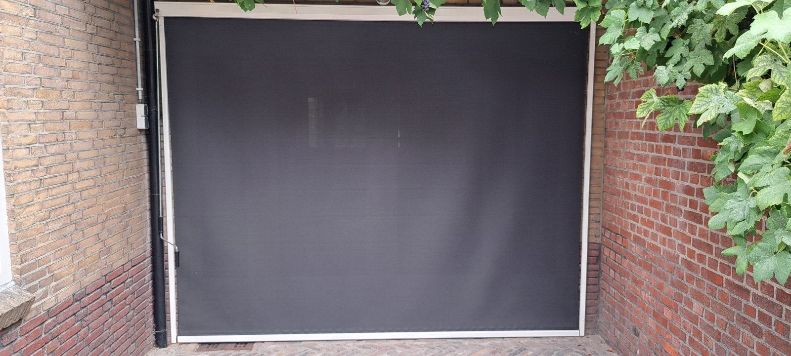 Ambiance zonnescherm / screen, zwart wit, Ophalen, Zo goed als nieuw, 150 tot 300 cm, 250 cm tot 450 cm