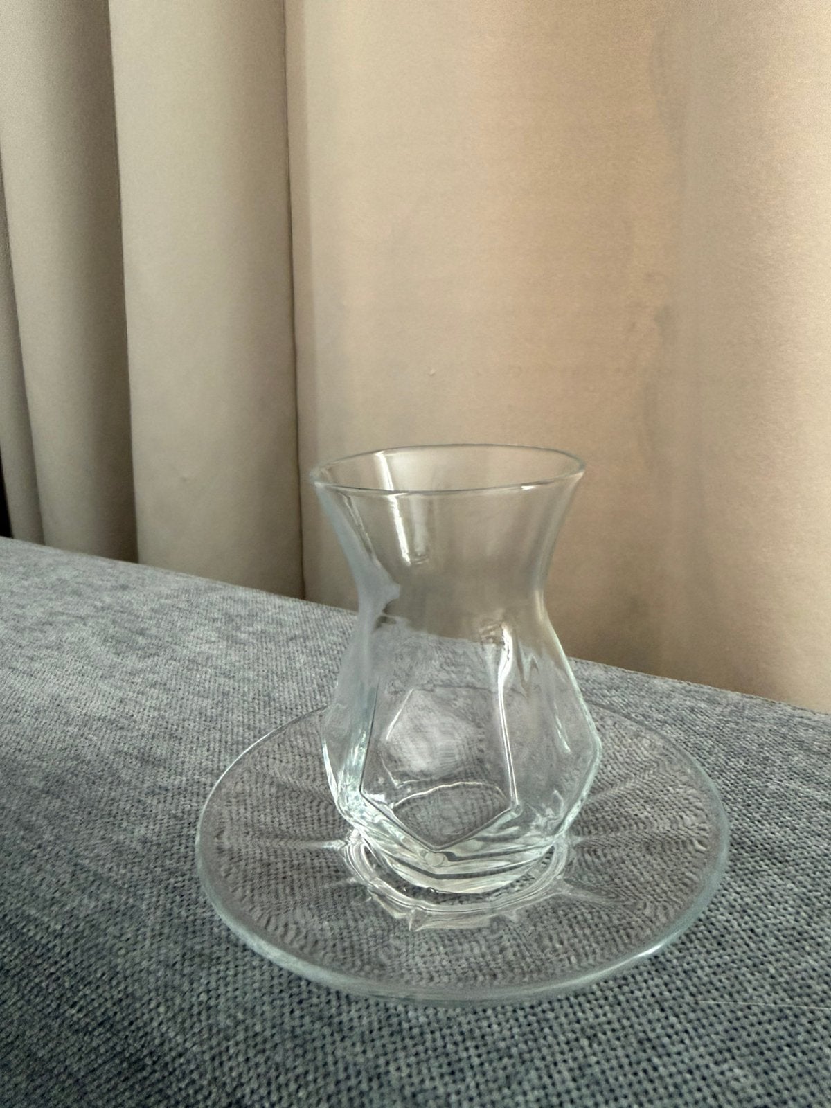 Turkse theeglazen met schotel x 10, Ophalen of Verzenden, Overige stijlen, Kop(pen) en/of Schotel(s), Glas