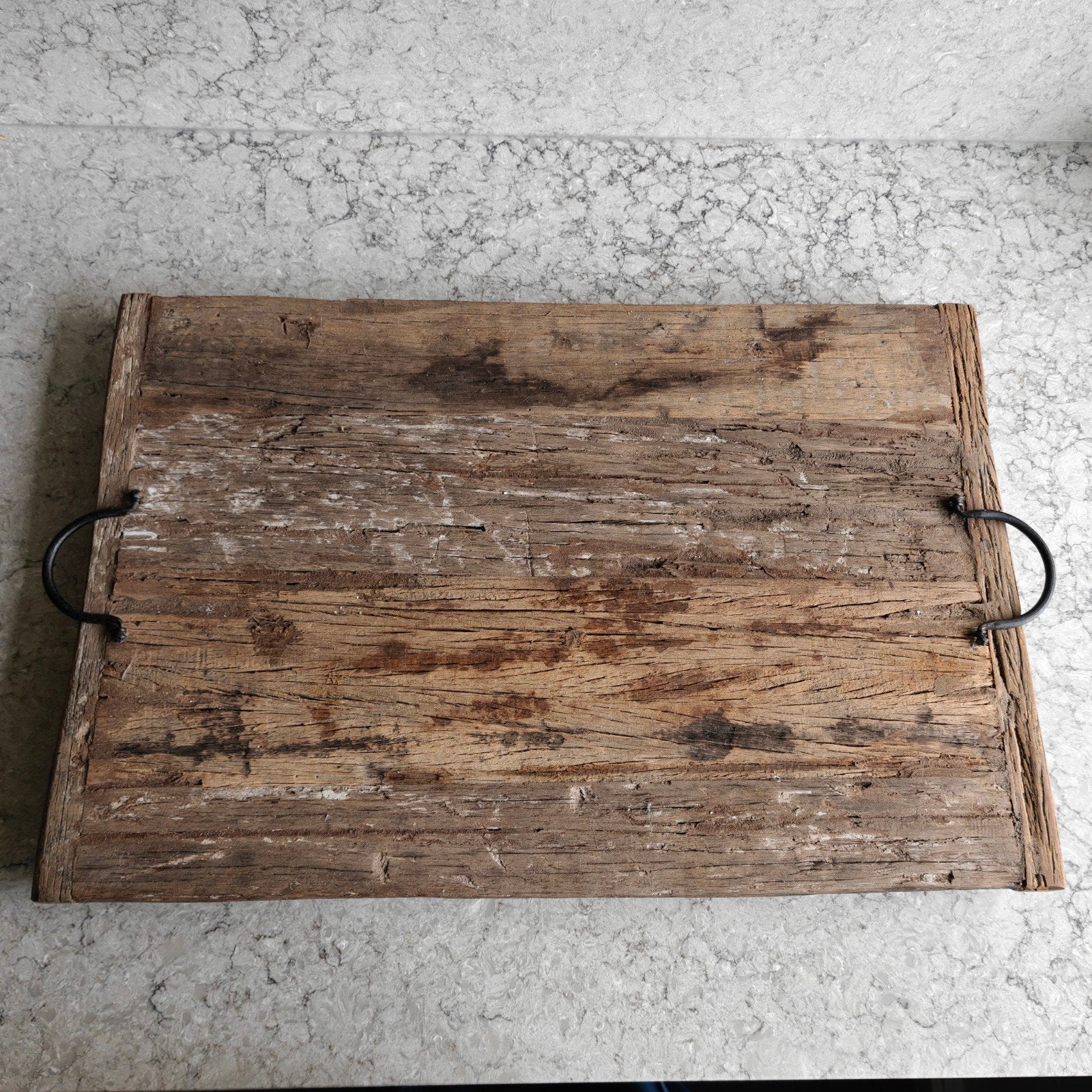 oud landelijk/sober/stoer dienblad, driftwood, Ophalen of Verzenden, Zo goed als nieuw, Rechthoekig, Hout
