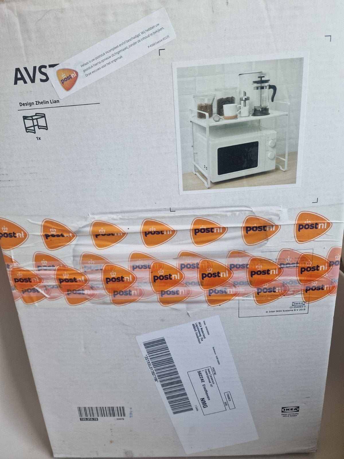 IKEA AVSTEG keukenrek - magnetronrek - wit, Huis en Inrichting, Keuken | Keukenbenodigdheden, Overige typen, IKEA, Nieuw, Ophalen of Verzenden