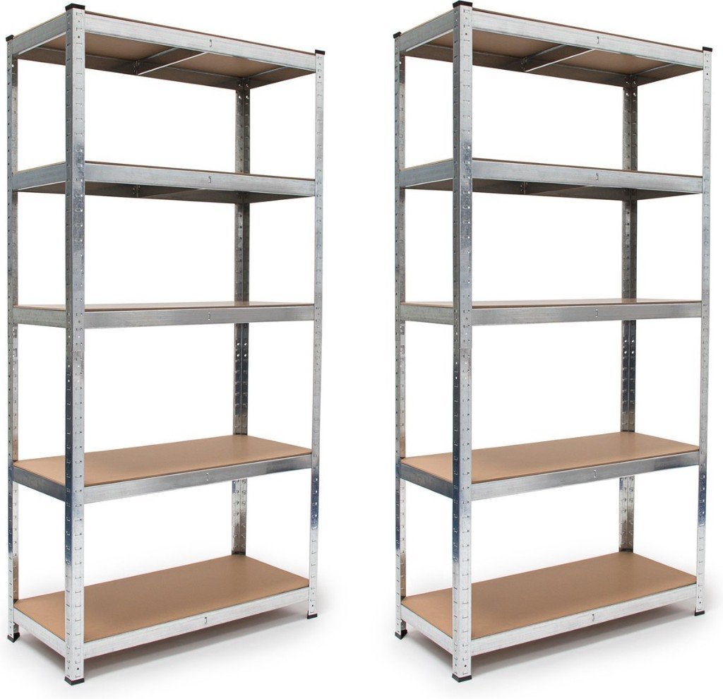 Stellingkast Grijs- 7 Stuks–Gemonteerd–5x175KG–Max.875KG, Huis en Inrichting, Ophalen, Zo goed als nieuw