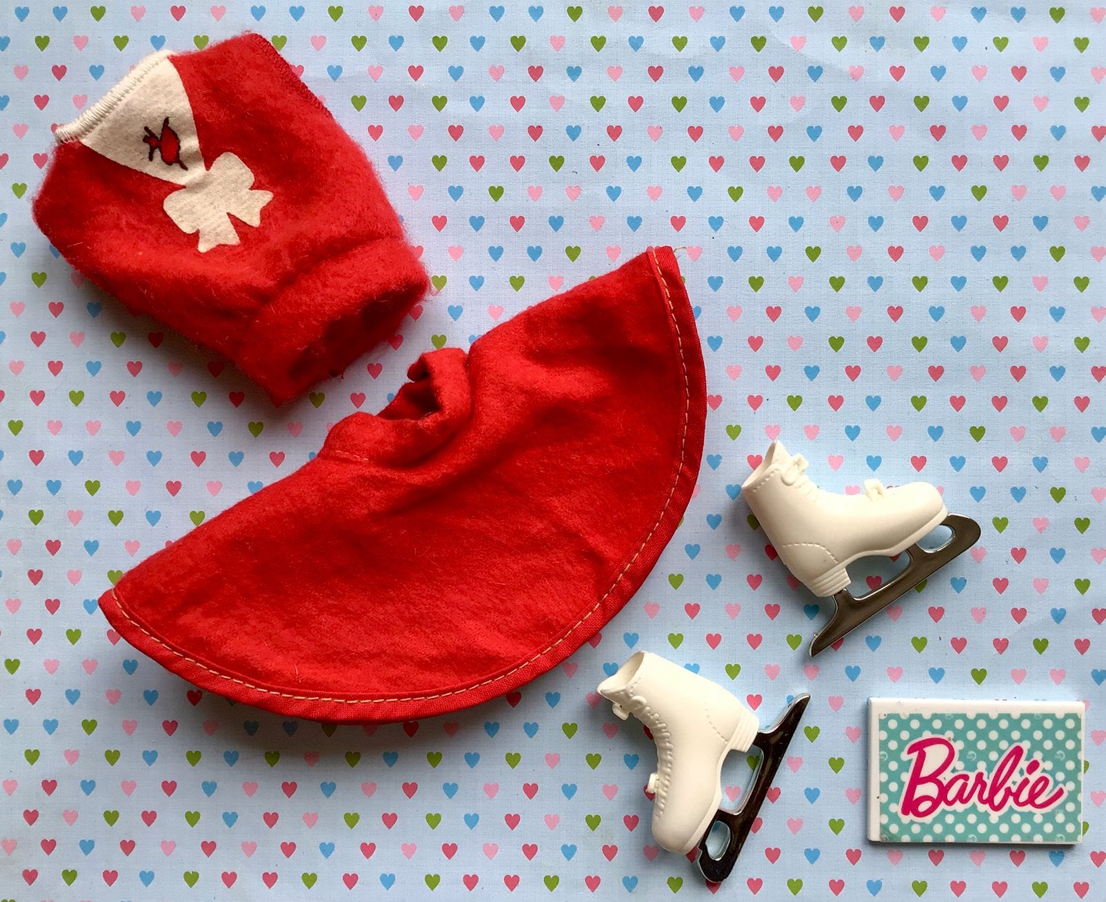 Vintage Barbie schaatssetje, Ophalen of Verzenden, Gebruikt, Kleertjes