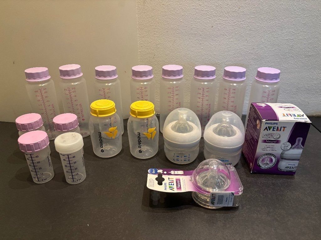 Philips Avent voedingsflessen en Medela melk bewaar flessen, Kinderen en Baby's, Babyvoeding en Toebehoren, Ophalen, Nieuw, Overige typen