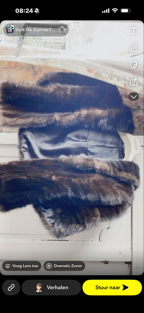Echt bont, Ophalen of Verzenden, Zo goed als nieuw, Maat 38/40 (M), Handschoenen